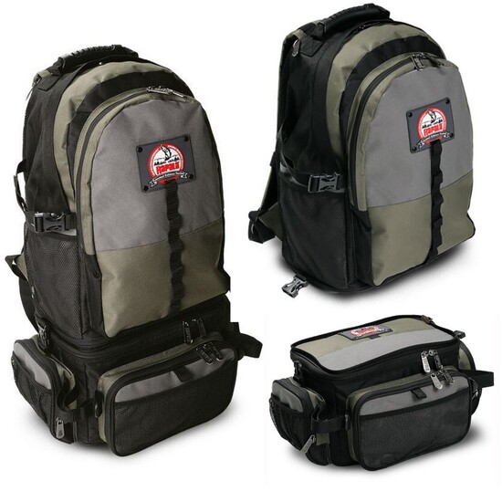 Rapala 3 in 1 Fishing Backpack Combo - Detachable Tackle Bag with 2 Tackle Trays