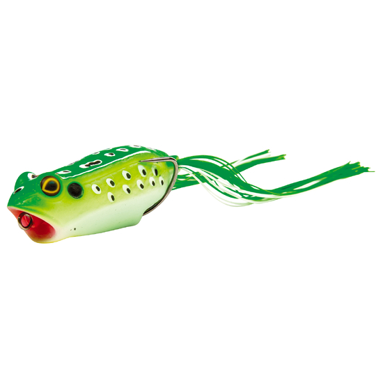 TT Lures 70mm Rocket Frog Popping Topwater Frog Lure - GREEN