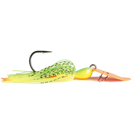 Zman 3/4oz Chatterbait Big Blade Skirted Jig Lure - FIRE TIGER
