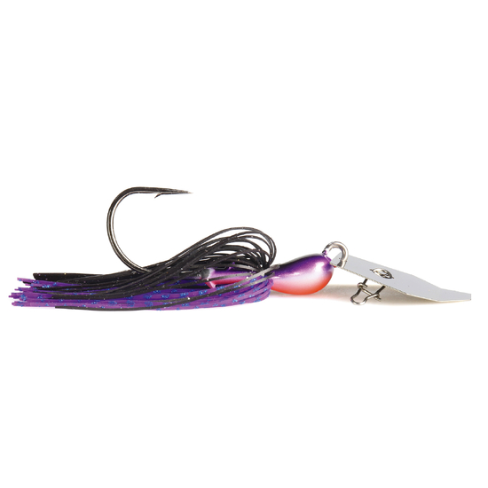 Zman 3/4oz Chatterbait Big Blade Skirted Jig Lure - PURPLE BLACK