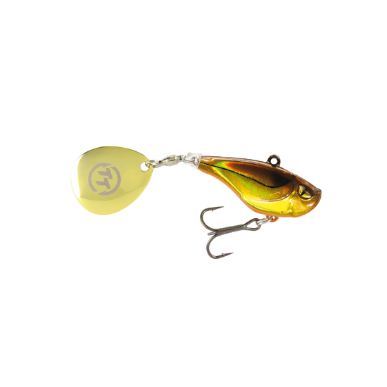 TT Lures Flashpoint+ 33mm Tail Spinner Vibe Lure - GOLDEN MINNOW