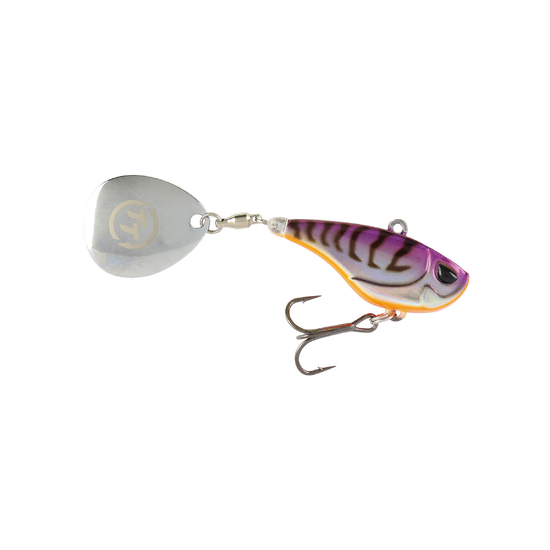 TT Lures Flashpoint+ 37mm Tail Spinner Vibe Lure - WAGASUJI PRAWN