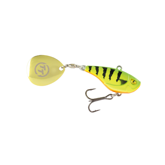 TT Lures Flashpoint+ 37mm Tail Spinner Vibe Lure - FLAMIN SHAD
