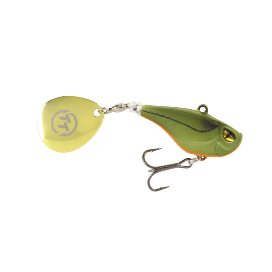 TT Lures Flashpoint+ 47mm Tail Spinner Vibe Lure - MATTE OLIVE