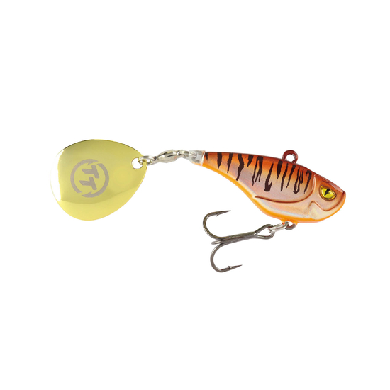 TT Lures Flashpoint+ 47mm Tail Spinner Vibe Lure - MONGREL TIGER