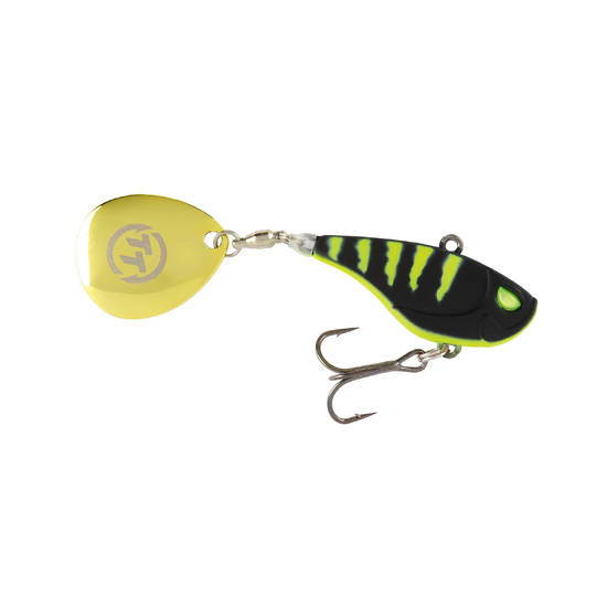 TT Lures Flashpoint+ 47mm Tail Spinner Vibe Lure - BLACKTREUSE