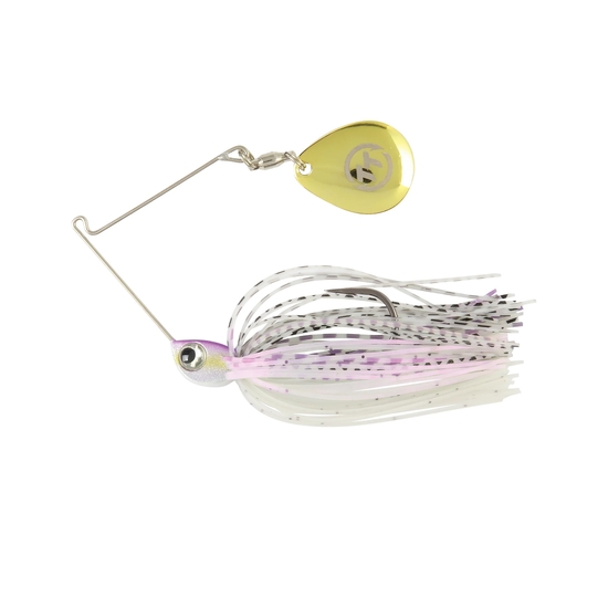 TT Lures 1/8oz Vortex+ Spinnerbait Fishing Lure - PURPLE GLIMMER