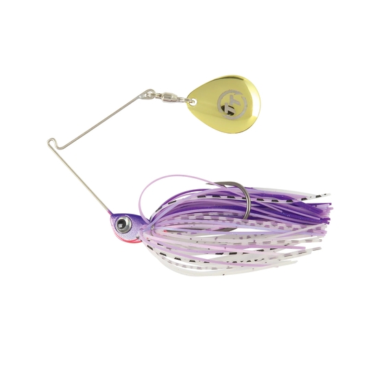 TT Lures 1/8oz Vortex+ Spinnerbait Fishing Lure - PURPLE MAUVE