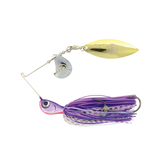 TT Lures 1/4oz Vortex+ Spinnerbait Fishing Lure - PURPLE MAUVE