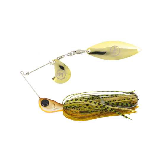 TT Lures 1/4oz Vortex+ Spinnerbait Fishing Lure - SOMERSET GOLD
