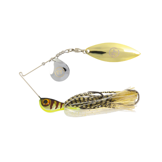 TT Lures 3/8oz Vortex+ Spinnerbait Fishing Lure - GOLD GLIMMER