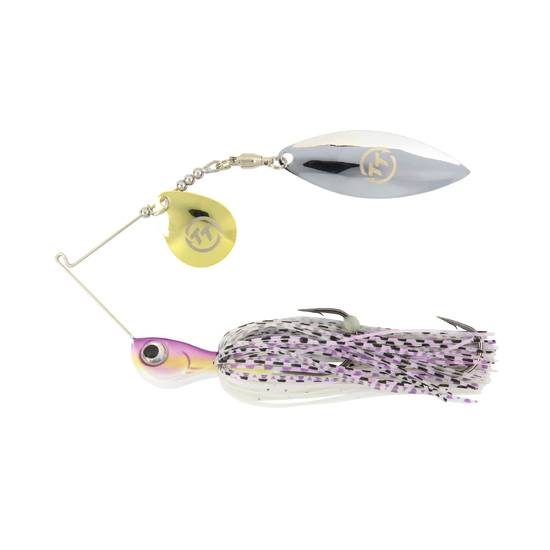 TT Lures 1/2oz Vortex+ Spinnerbait Fishing Lure - PURPLE GLIMMER