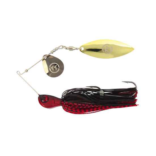 TT Lures 1/2oz Vortex+ Spinnerbait Fishing Lure - RED NIGHTMARE