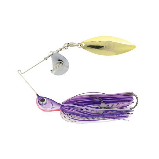 TT Lures 1/2oz Vortex+ Spinnerbait Fishing Lure - PURPLE MAUVE