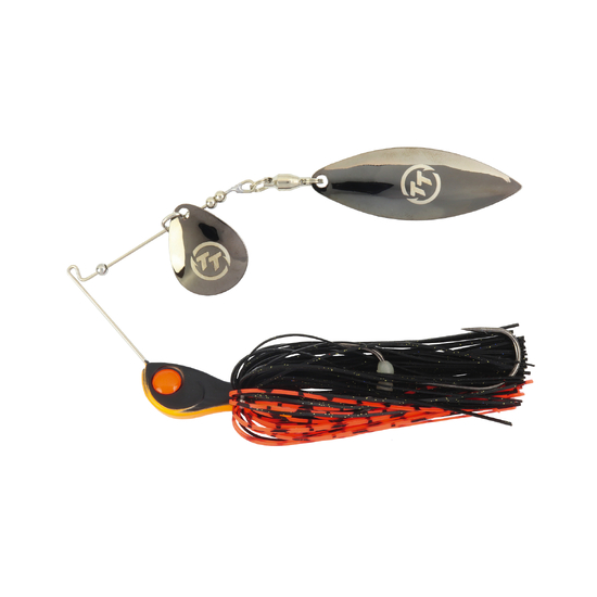 TT Lures 1/2oz Vortex+ Spinnerbait Fishing Lure - ORANGE NIGHTMARE