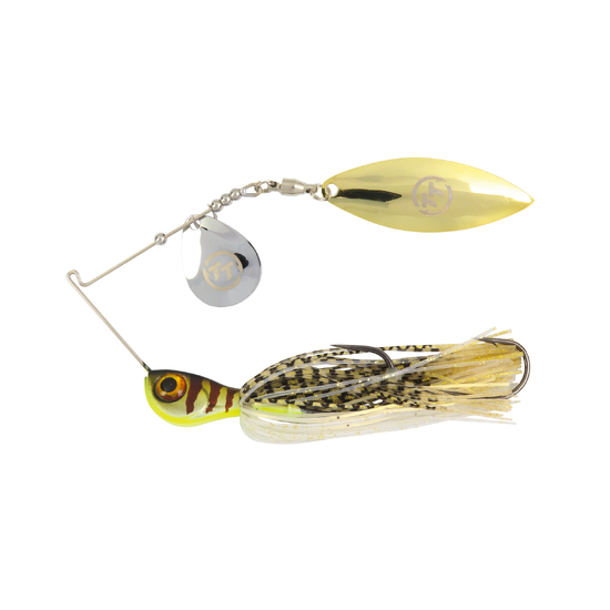 TT Lures 1/2oz Vortex+ Spinnerbait Fishing Lure - GOLD GLIMMER