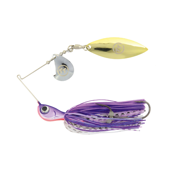 TT Lures 5/8oz Vortex+ Spinnerbait Fishing Lure - PURPLE MAUVE