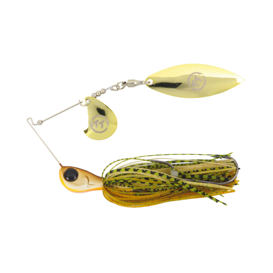 TT Lures 5/8oz Vortex+ Spinnerbait Fishing Lure - SOMERSET GOLD