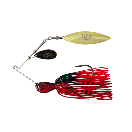 TT Lures 3/8oz Tornado+ Tandem Blade Spinnerbait Lure - BLOODY NIGHTMARE