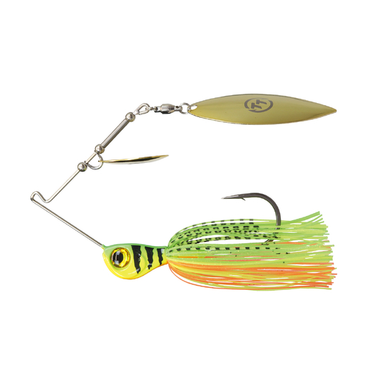 TT Lures 1/2oz Tornado+ Tandem Blade Spinnerbait Lure - FIRETIGER