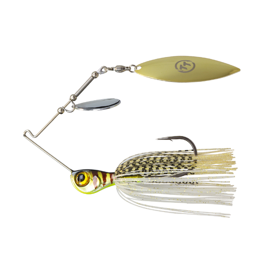 TT Lures 1/2oz Tornado+ Tandem Blade Spinnerbait Lure - GOLD GLIMMER