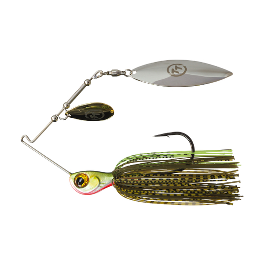 TT Lures 1/2oz Tornado+ Tandem Blade Spinnerbait Lure - MOSSY