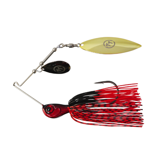 TT Lures 1/2oz Tornado+ Tandem Blade Spinnerbait Lure - BLOODY NIGHTMARE