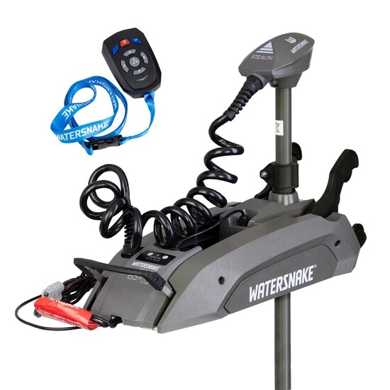 Watersnake Stealth 65lb/54 Inch Shaft Remote Bow Mount Electric Motor
