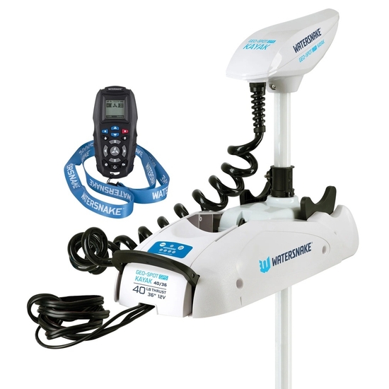 Watersnake Geo Spot Kayak 40/36 Remote GPS Bow Mount Electric Motor-40lb Thrust