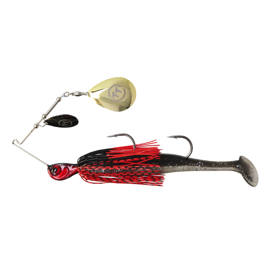TT Lures 1/2oz Tornado+ Double Colorado Rigged Spinnerbait Lure - BLOODY NIGHTMARE