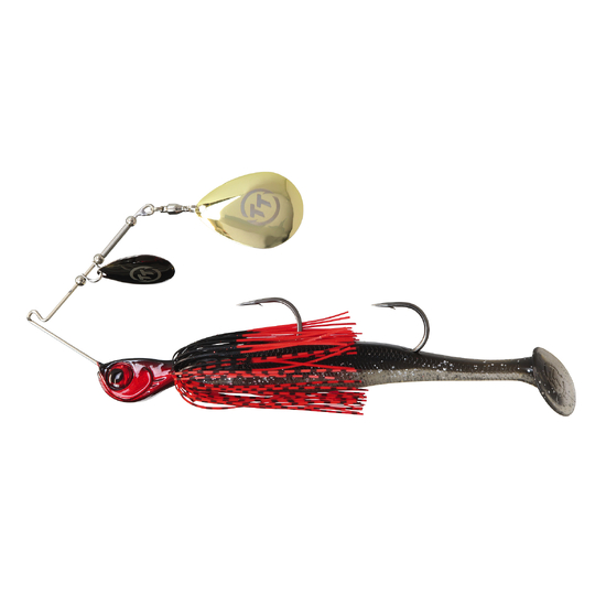 TT Lures 1oz Tornado+ Double Colorado Rigged Spinnerbait Lure - BLOODY NIGHTMARE