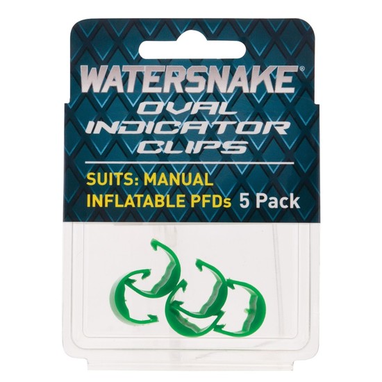5 Pack of Replacement Watersnake Indicator Clips to Suit Manual Inflatable PFDs