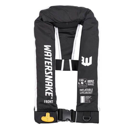 Black Watersnake Manual Inflatable PFD - Level 150 Adult Life Jacket