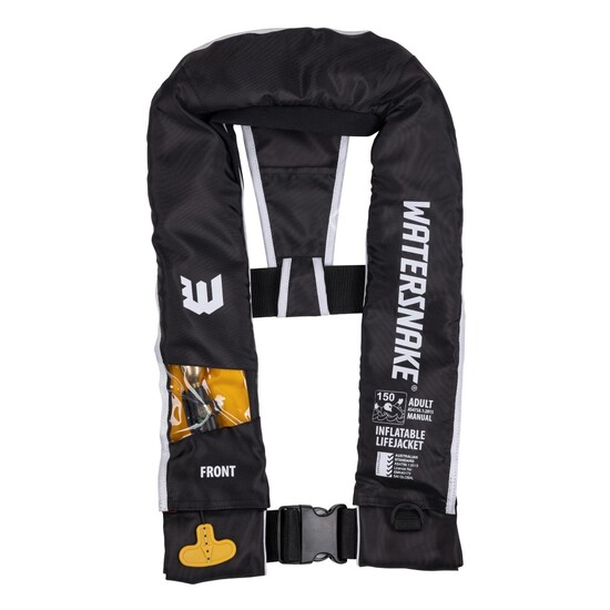 Black Watersnake Manual Inflatable PFD With Window - Level 150 Adult Life Jacket