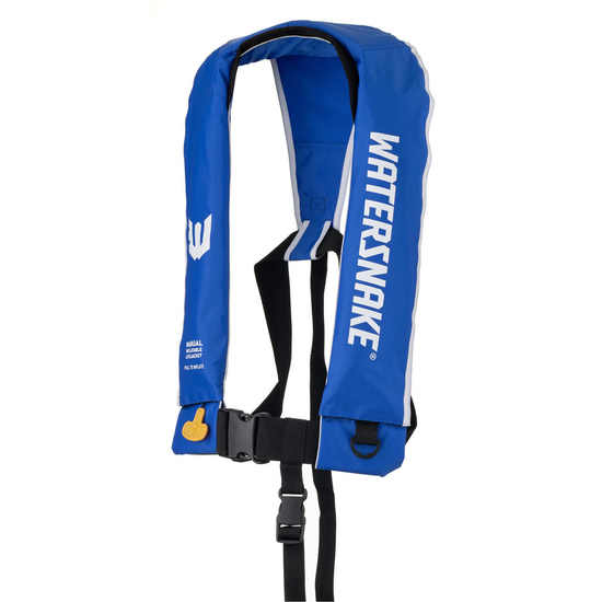 Watersnake Blue Manual Inflatable Life Jacket - Level 150 AS4758.1:2022 PFD