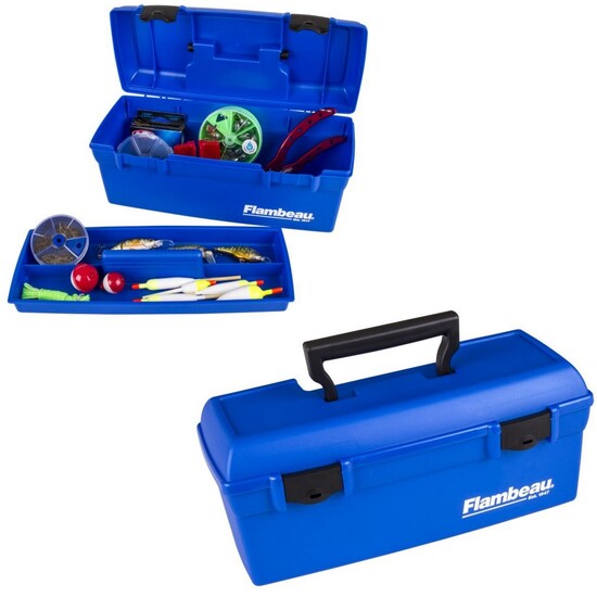 Flambeau 6009 Blue 'Lil Brute Fishing Tackle Box with Lift Out Tray