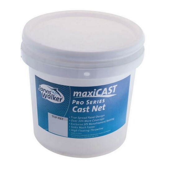 9ft Jarvis Walker Maxicast Top Pocket Mono Cast Net with 1 Inch Mesh Size