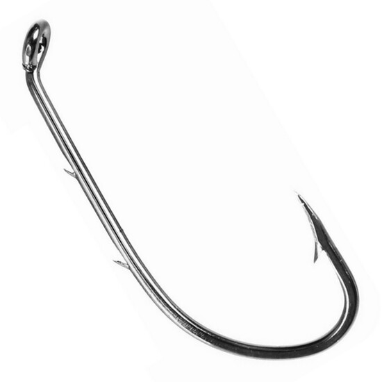 10 Packets of Eagle Claw 6030N Nickel Double Sliced Baitholder Fishing Hooks