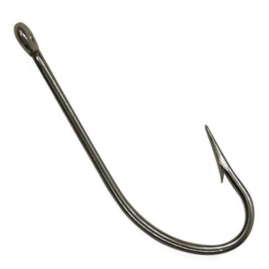 Bulk Box of 1000 Eagle Claw 6041T 2X Strong Tinned Kendal Kirby Fishing Hooks