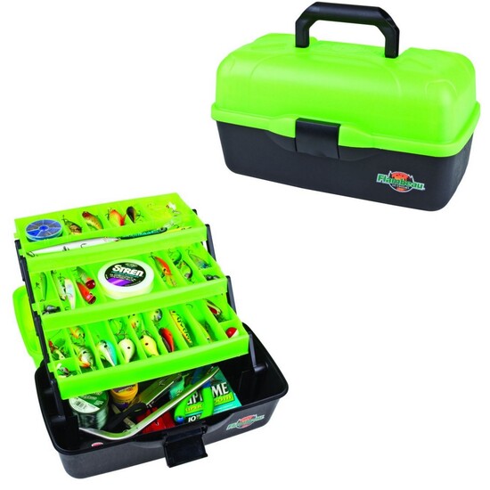 Flambeau 6183TD Frost Series Green 3 Tray Fishing Tackle Box