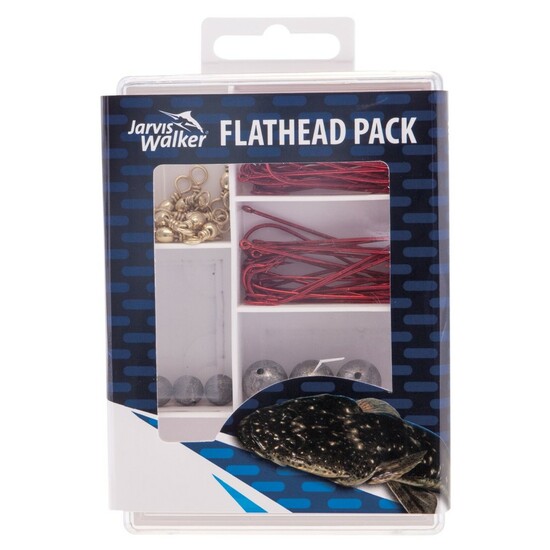 Jarvis Walker 71 Piece Flathead Fishing Pack - Assorted Fishing Tackle Kit