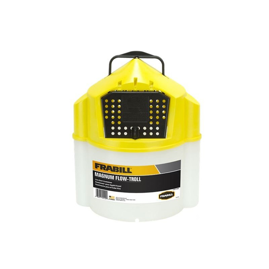 Frabill 451200 Magnum Flow Troll Bucket-Live Bait Bucket with Self Closing Door