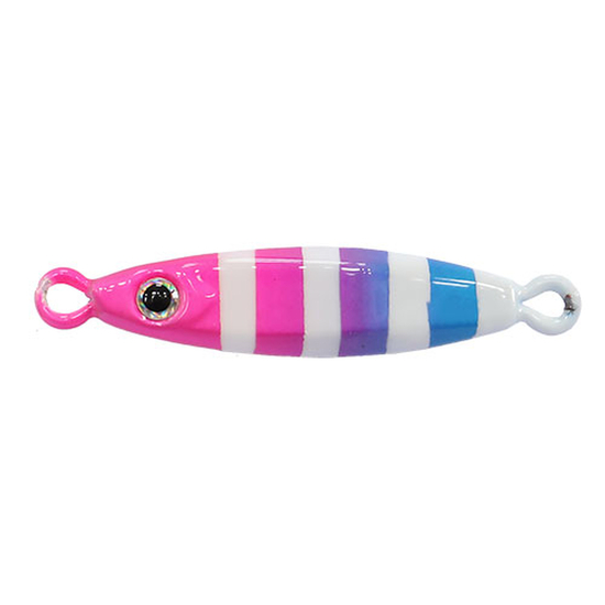 Zerek Speed Slider 50g Metal Jig - Pink Blue Lumo