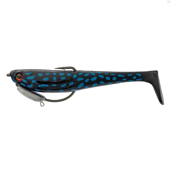 4.5 Inch Zerek Flat Shad Pro Soft Plastic Lure - Black Coral Trout