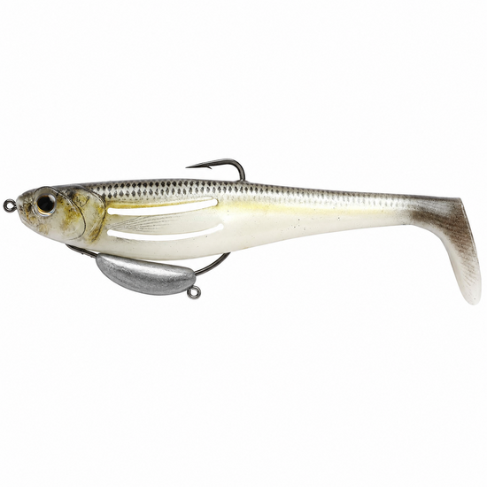 4.5 Inch Zerek Flat Shad Pro Soft Plastic Lure - Realistic Herring