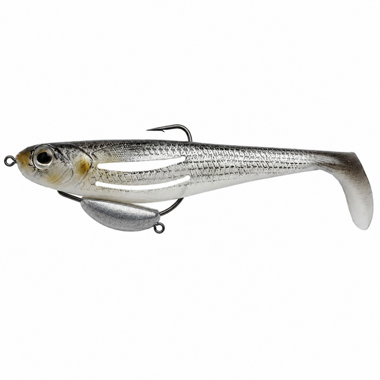 4.5 Inch Zerek Flat Shad Pro Soft Plastic Lure - Realistic Herring