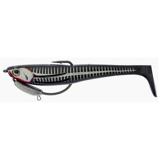 5 Inch Zerek Flat Shad Pro Soft Plastic Lure - Black Widow