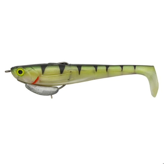 5 Inch Zerek Flat Shad Pro Soft Plastic Lure - Redfin