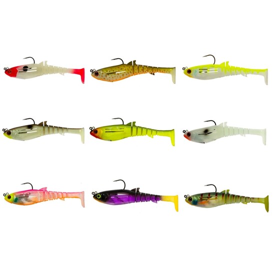 130mm Zerek Jig Head Rigged Flat Shad X Soft Plastic Swimbait Lure-28g Soft Bait