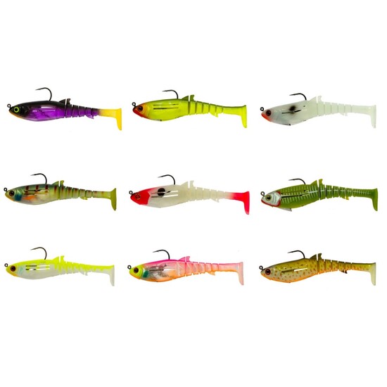 90mm Zerek Jig Head Rigged Flat Shad X Soft Plastic Swimbait Lure-8gm Soft Bait